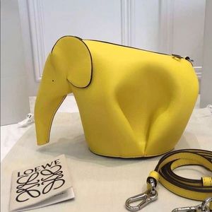 Authentic Loewe mini elephant crossbody bag